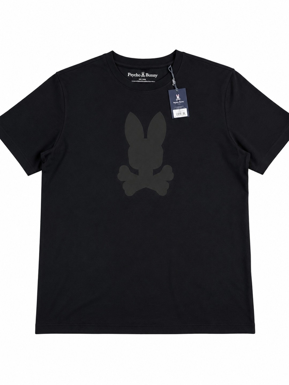 Psycho Bunny Black Graphic Logo T-Shirt Men's XXL | Premium Cotton Tee NWT
